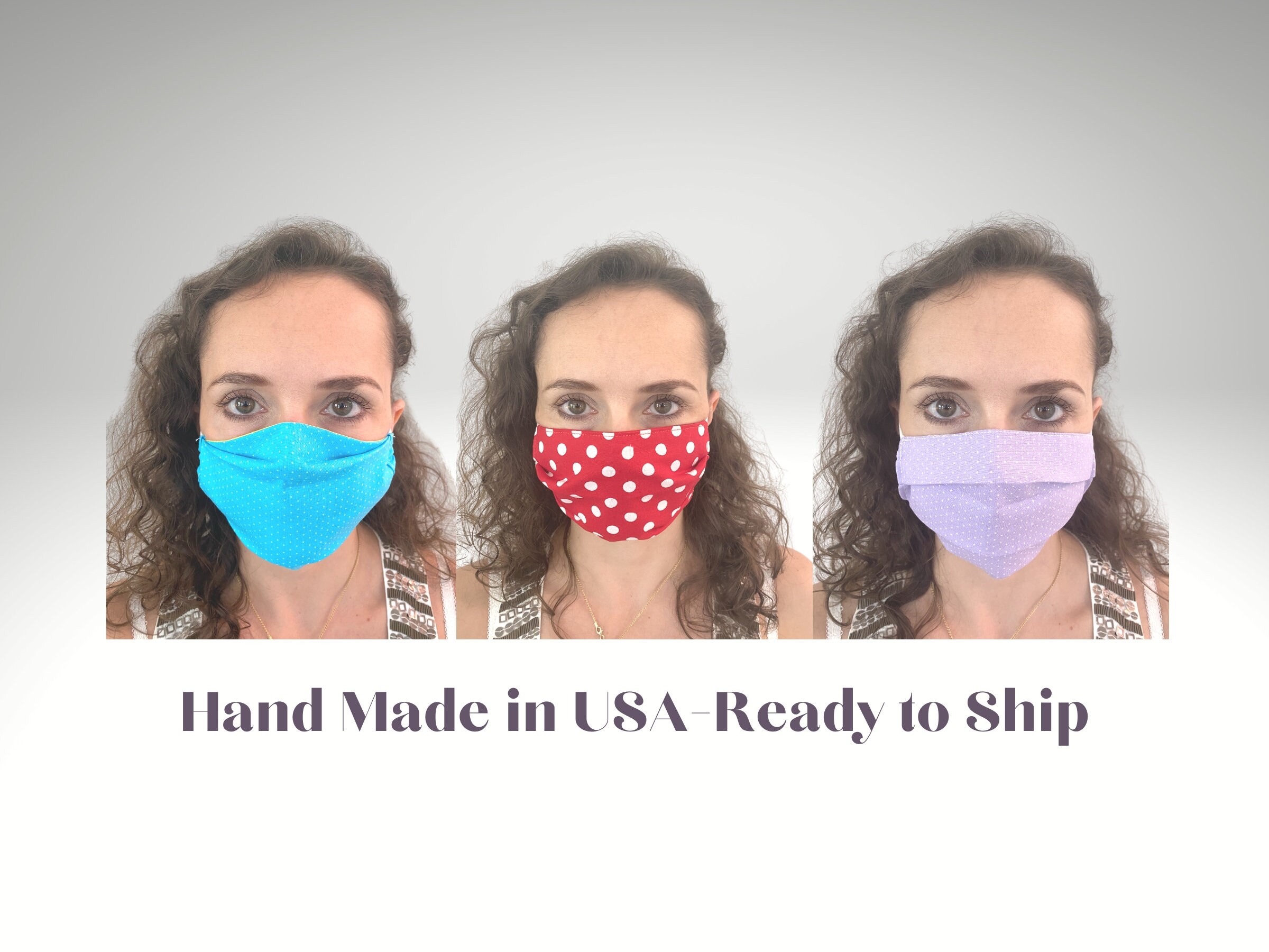 Double Layer Mask, Made in USA Cotton Mask, Breathable Mask, Different