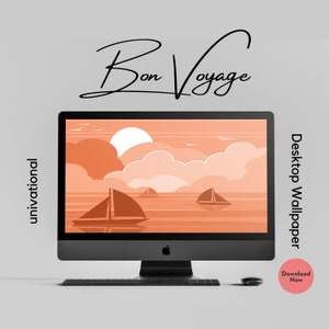 Bon Voyage Mac Wallpaper, Mac Background, Desktop Wallpaper, Computer Background, Desktop Background, Abstract Background, Modern Wallpaper