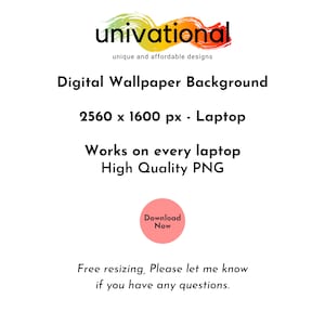 May include: A digital wallpaper background for laptops, featuring a colorful abstract design. The image is 2560 x 1600 pixels and is available for download. The text "univational" is at the top of the image, with the tagline "unique and affordable designs".