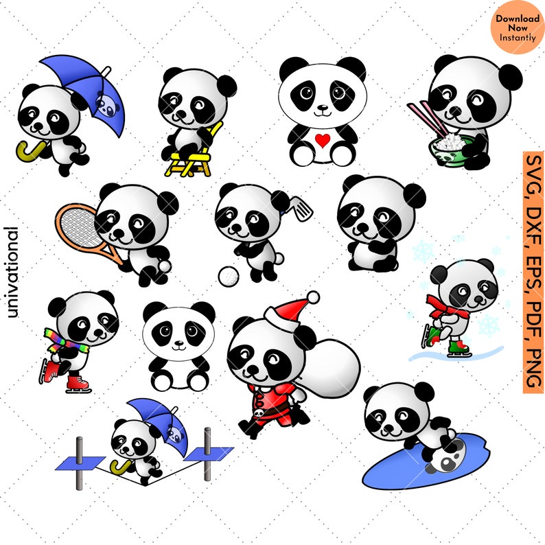 Download Panda svg Cute Panda svg Zoo svg Panda Clipart Panda SVG ...