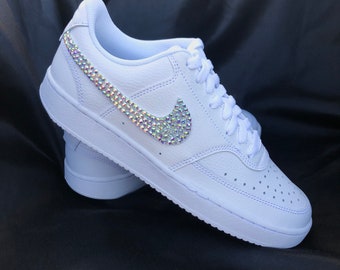 nike shoes with bling swoosh