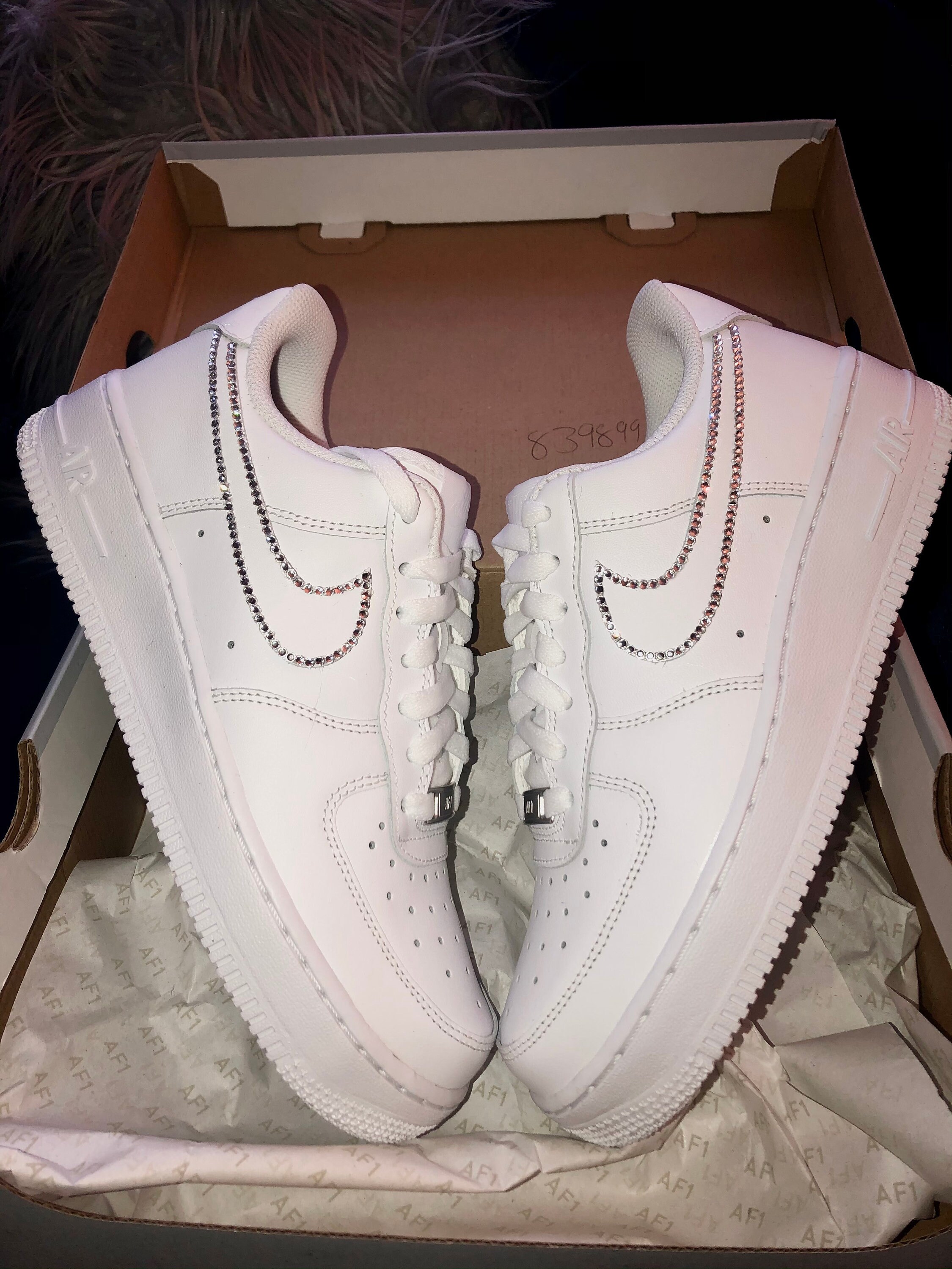 rhinestone air force 1