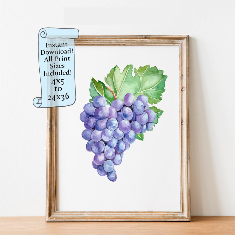 Bunch of Grapes - Etsy