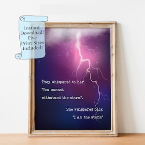  Butterfly Girl Suicide Prevention I Am The Storm She Whispered  Back Art Canvas Poster (Wrapped Canvas Frame, 11x14) : Hogar y Cocina