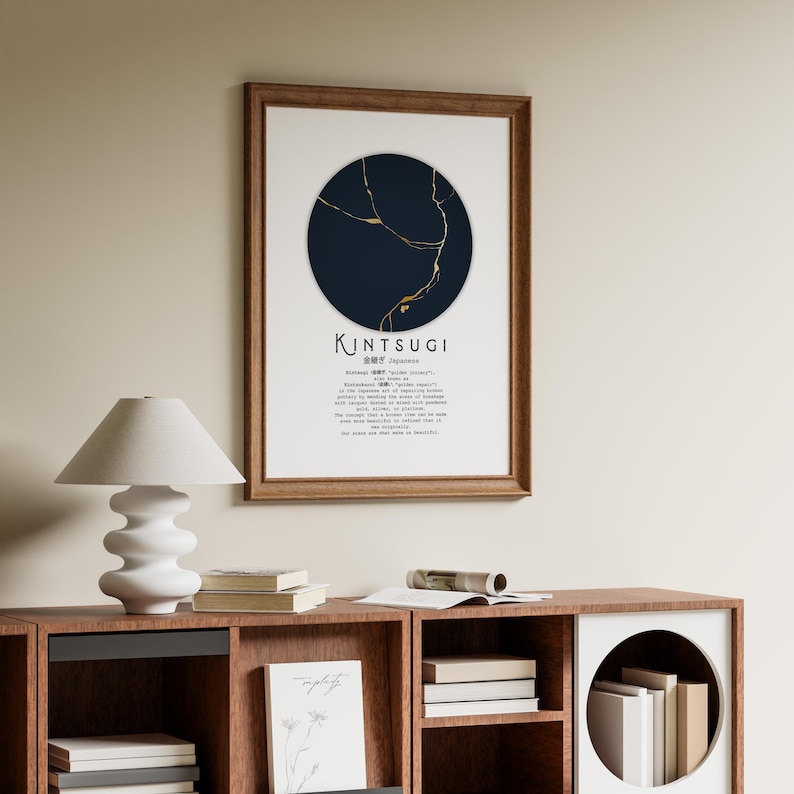Kintsugi Definition Art Print: Japanese Golden Repair Philosophy - Etsy