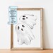 Halloween Spooky Ghost Printable Wall Art Downloadable Print Watercolor ...