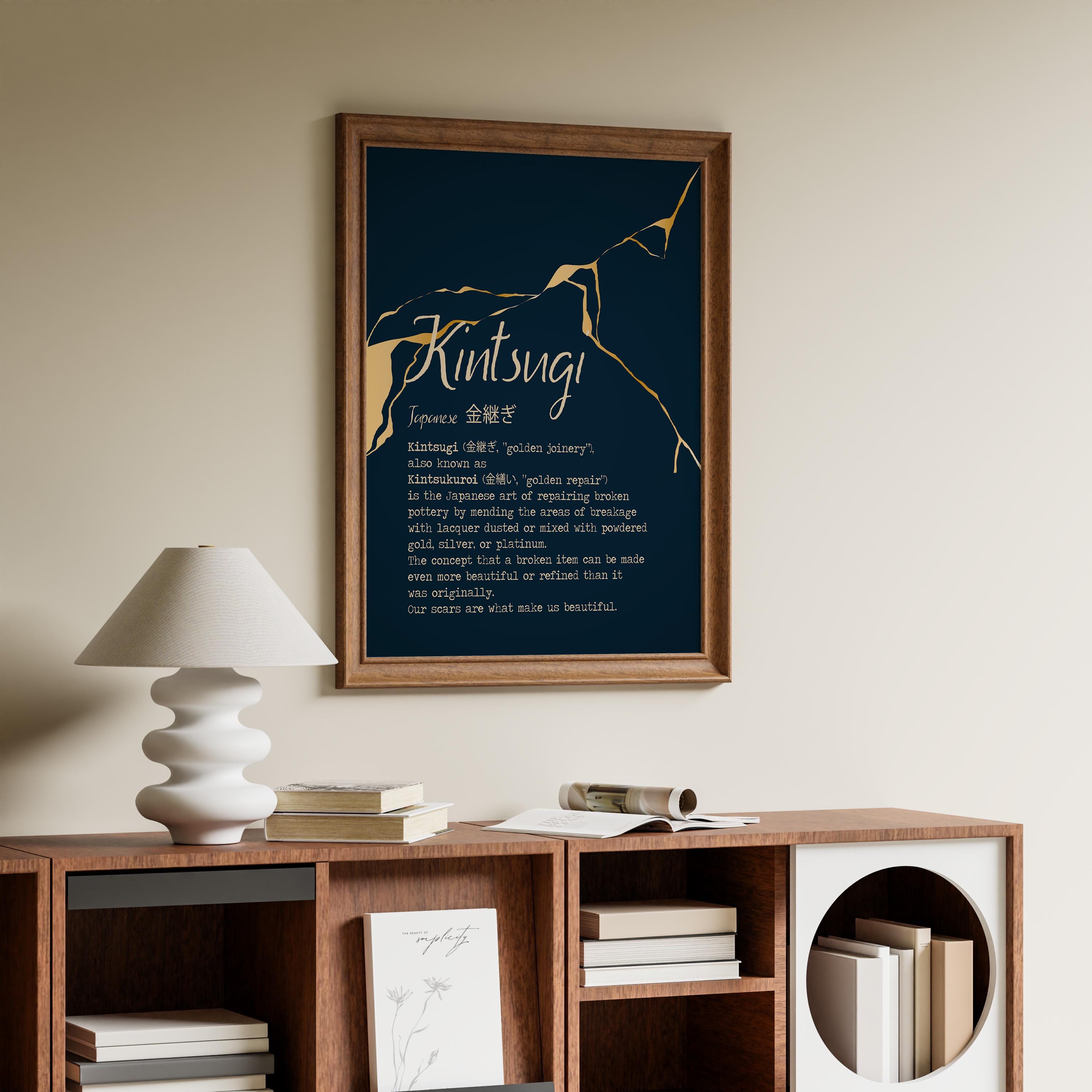 Kintsugi Definition Art Print: Japanese Golden Repair - Etsy
