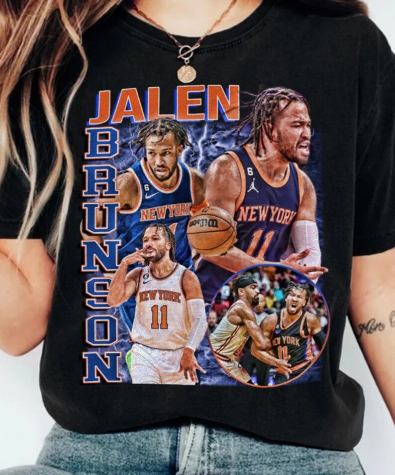 Jalen Brunson T Shirt Basketball Shirt Classic 90s Graphic - Etsy