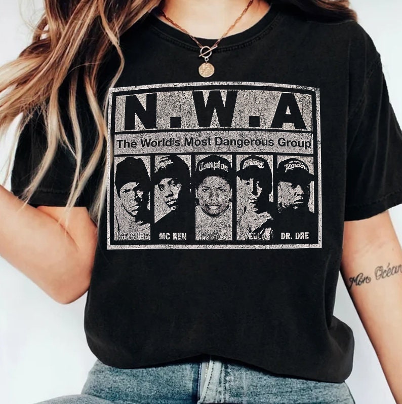 N.W.A NWA Straight Outta Compton Classic Logo T-Shirt - Cyberteez