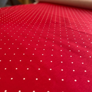 Polka Polka Candy Apple Red Vintage Summer Hill Fabric