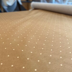 Polka Polka Caramel Brown Vintage Summer Hill Fabric