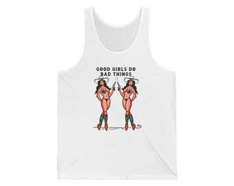 Mala vaquera el ray art Unisex Jersey Tank