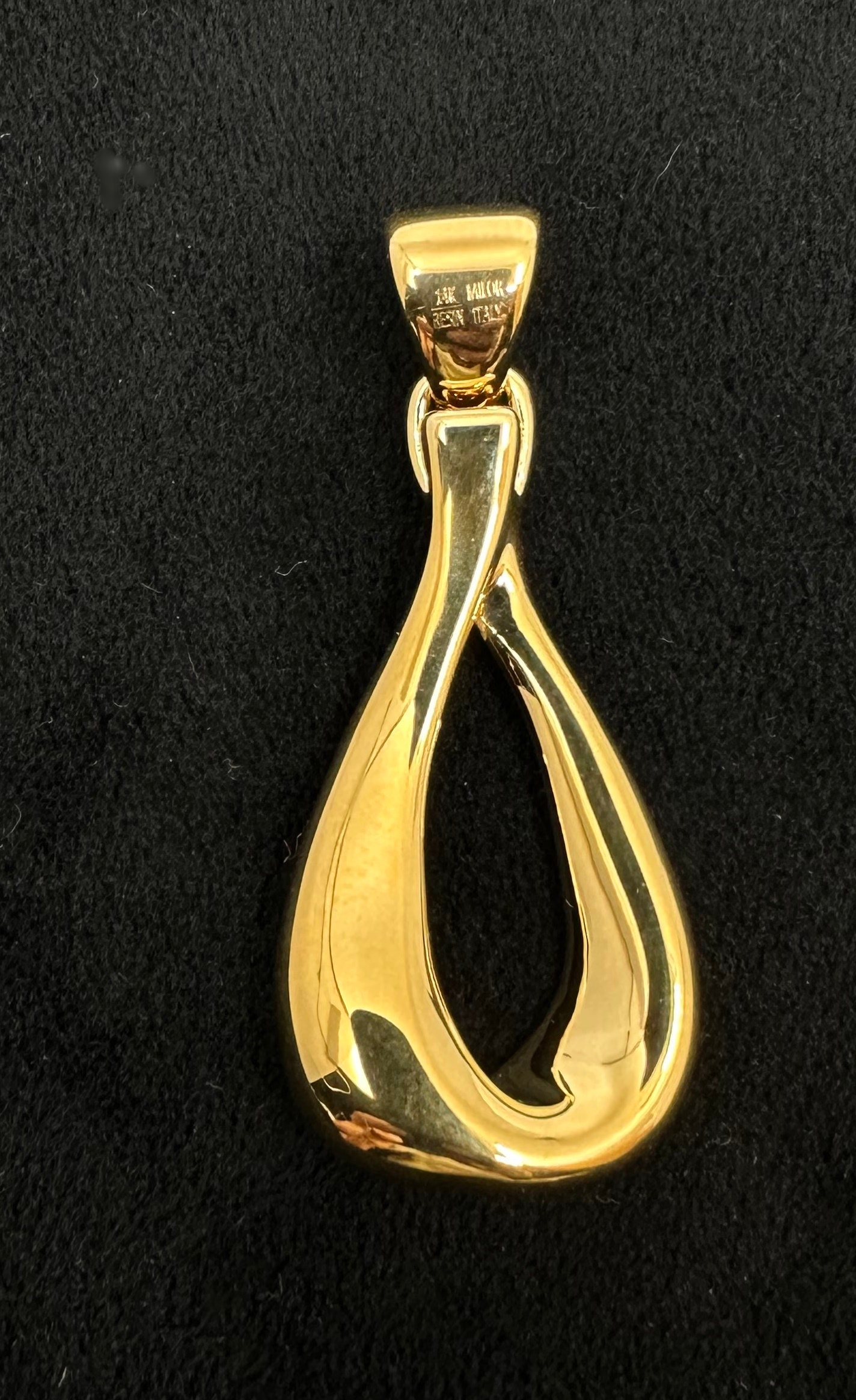 Beautiful 14K Gold MILOR Italy INFINITY PENDANT W/ Strong Etsy