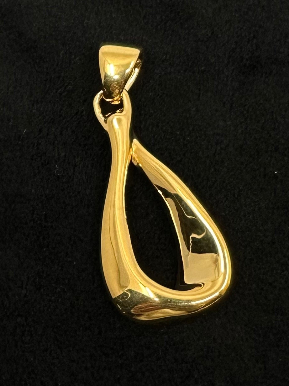 Beautiful 14K Gold MILOR Italy INFINITY PENDANT W/ Strong Etsy