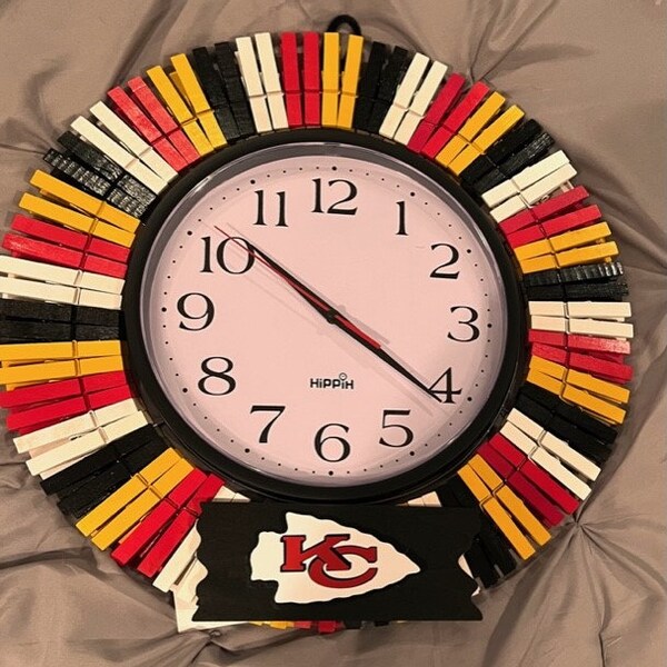 Kansas City Chiefs Clock Etsy