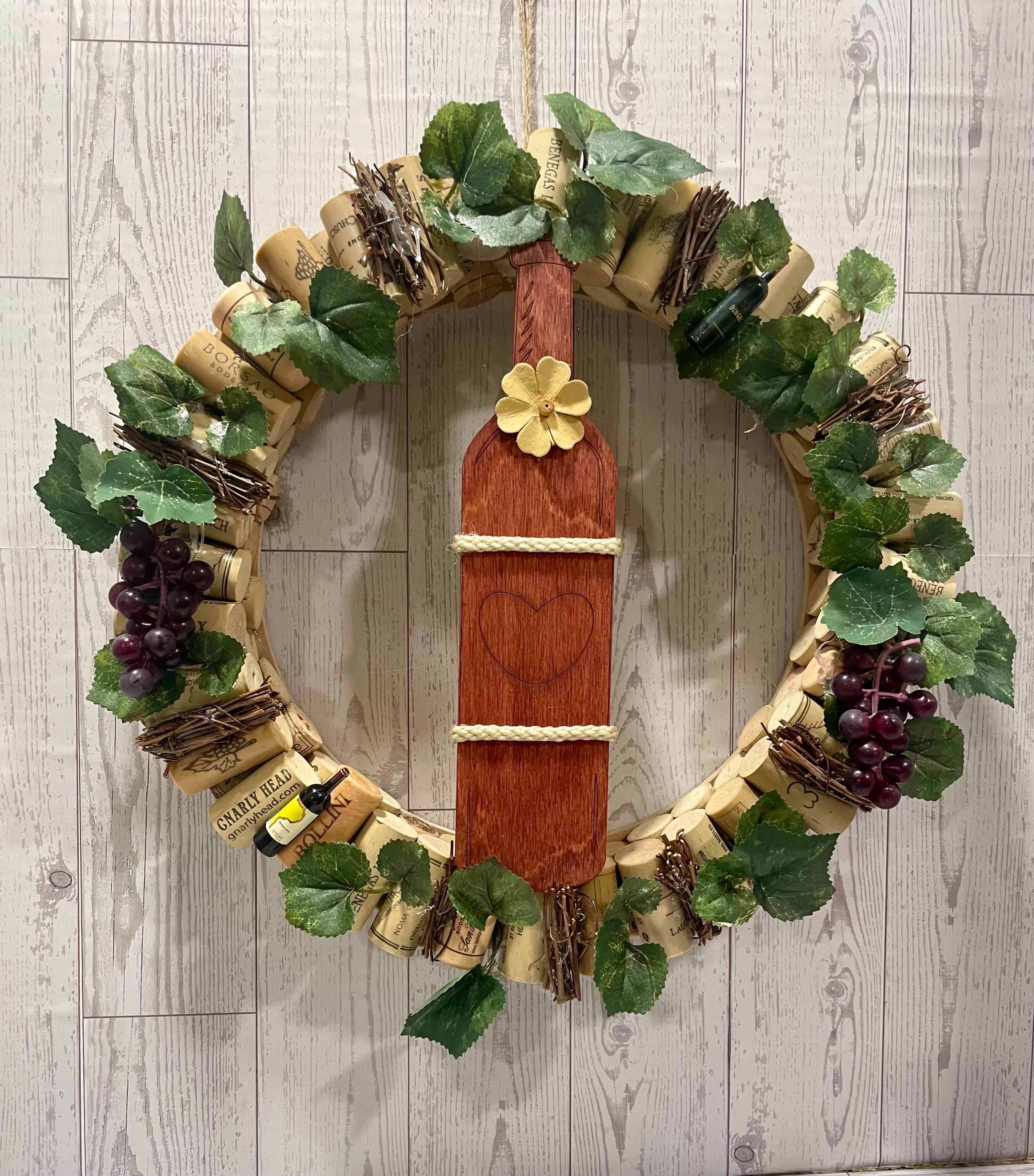 Wine Cork Wreath