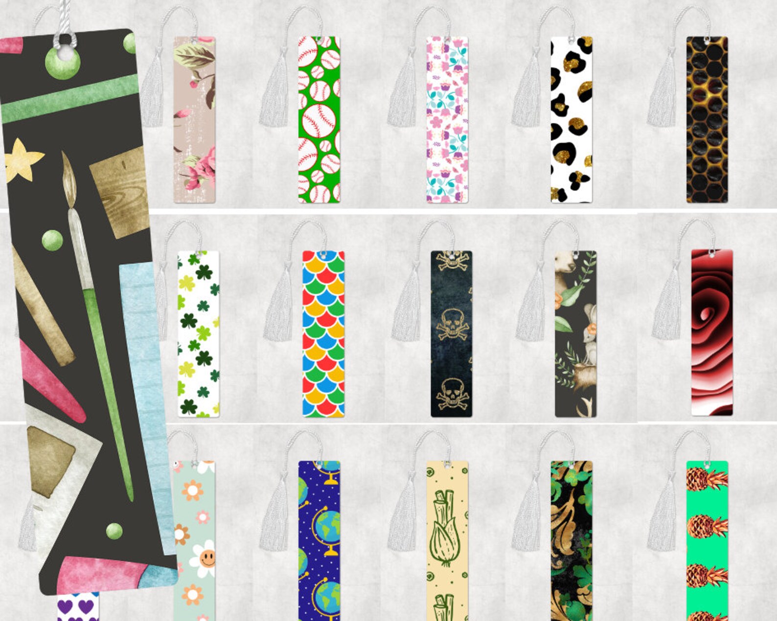 250 Bookmark Sublimation Designs MEGA BUNDLE Bookmark Wrap - Etsy