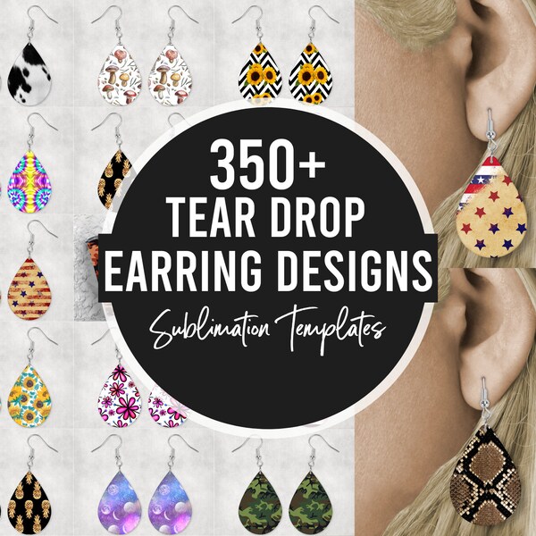 Tear Drop Earrings Etsy