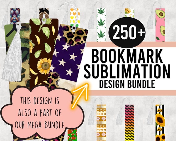 Bookmark PNG, Bookmark Sublimation Designs BUNDLE, Printable Bookmark, Sublimation  Bookmarks, Cute Bookmark PNG Designs 