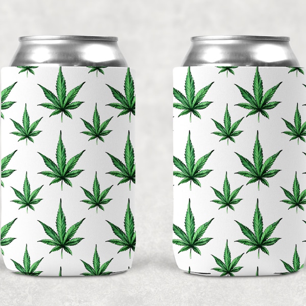 Weed Dad Can Cooler, Sublimation Designs, Beer Cozies, Can Cosies, Stubby Holders, Can Cooler Template, PNG, Fathers Day