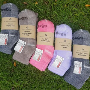 Personalised Knee length socks/Horse riding socks/wellington boot socks/walking socks/thermal socks image 3