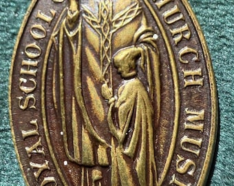 Zabytkowy medal członkostwa w Royal School of Church Music