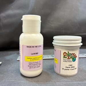 Colors for Earth white fusing paint for all COE