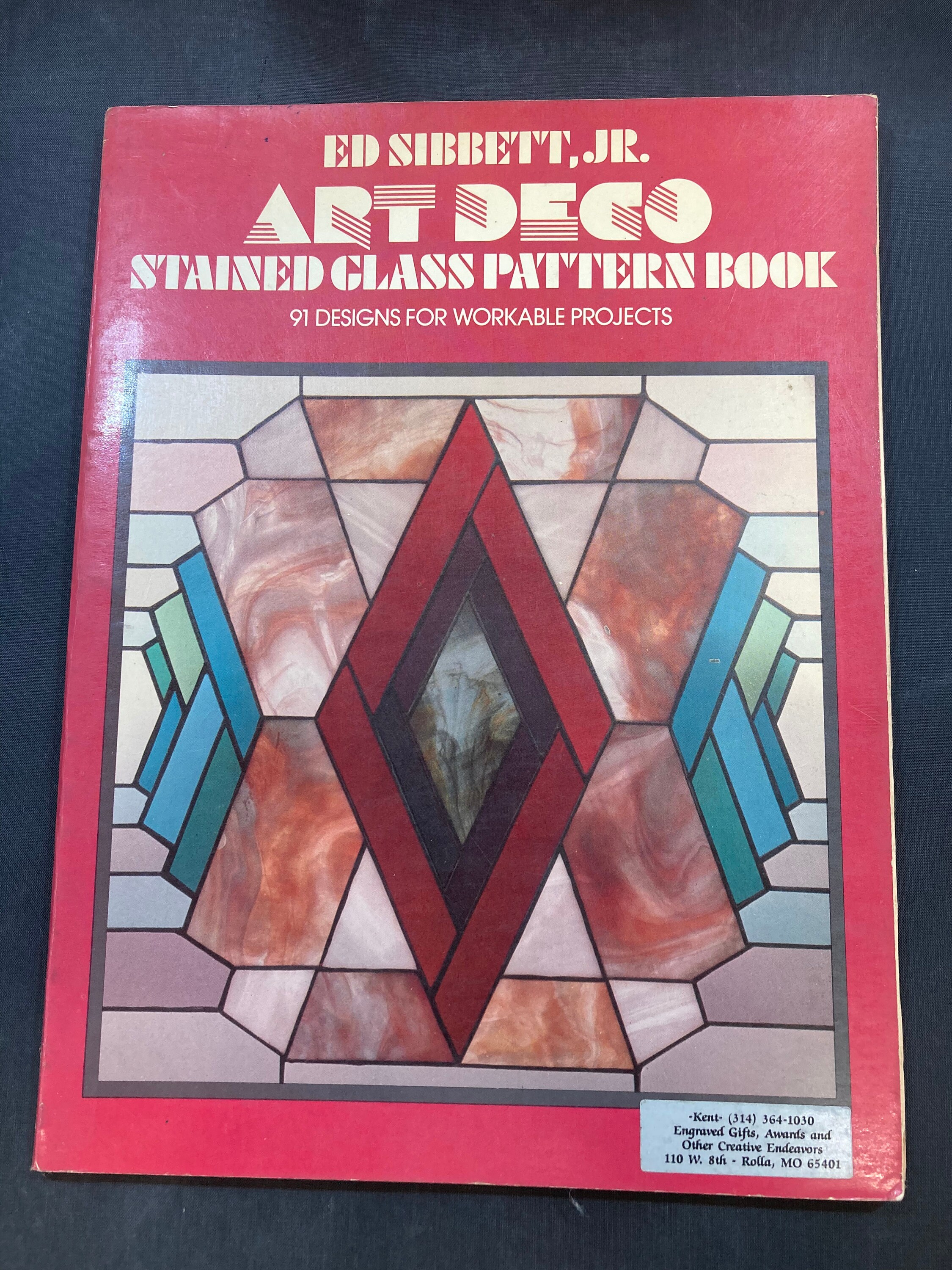 Art Deco Stained Glass Pattern Book Etsy