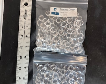 96 COE clear glass pebbles