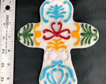 Fused glass cross