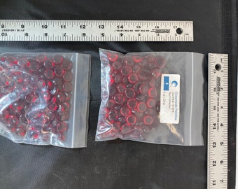 96 COE Red Glass Pebbles
