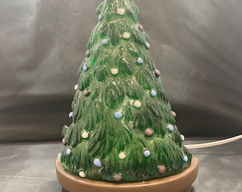 Fused Glass Christmas Tree Nite Light