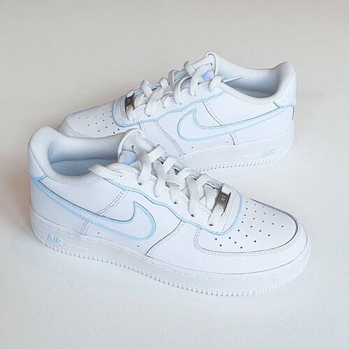 nike air force 1 with blue tick