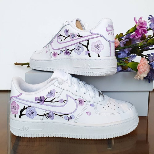 custom af1 cherry blossom