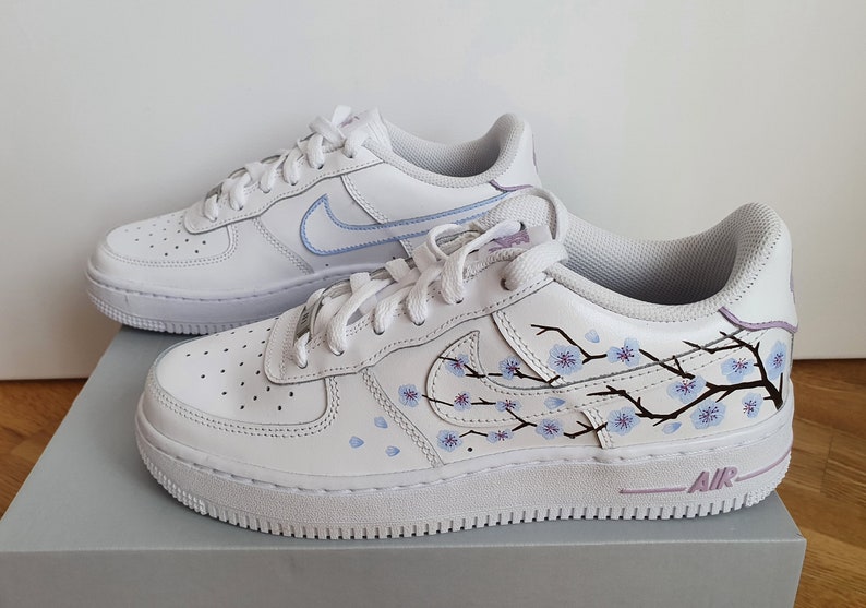 Cherry Blossom custom Nike Air Force 1. permanent hand-painted | Etsy