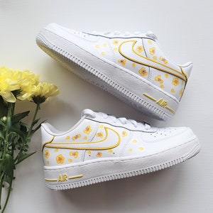 Air force 1 yellow flower Clearance