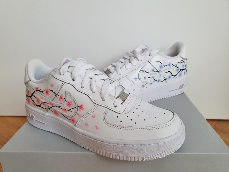 Cherry Blossom custom Nike Air Force 1. permanent hand-painted | Etsy
