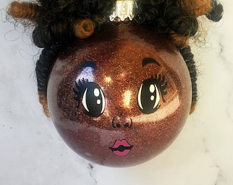 Black girl magic Christmas ornament