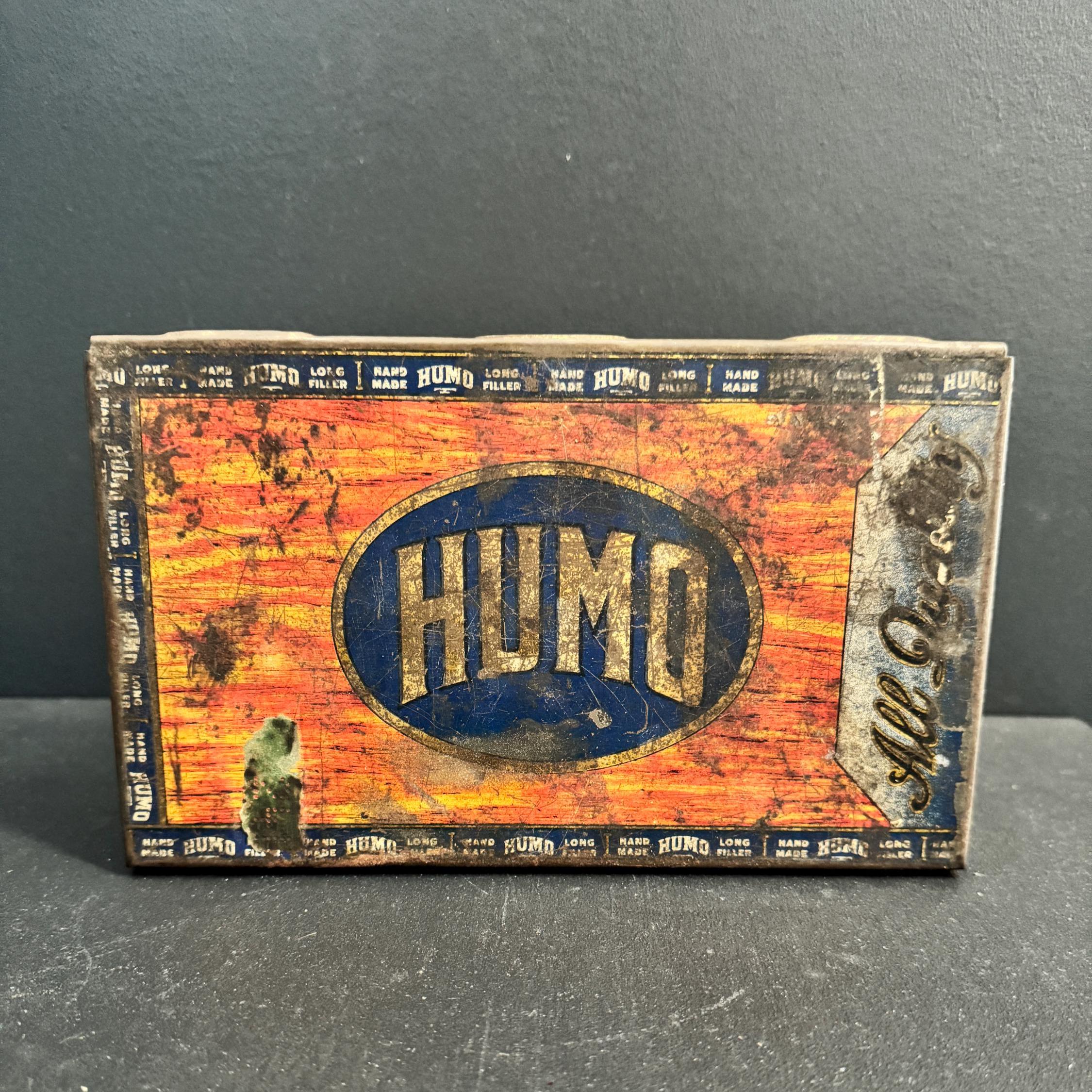 Humo Cigar Tin - Mazer Cigar Manufacturing Co. Makers - Detroit 