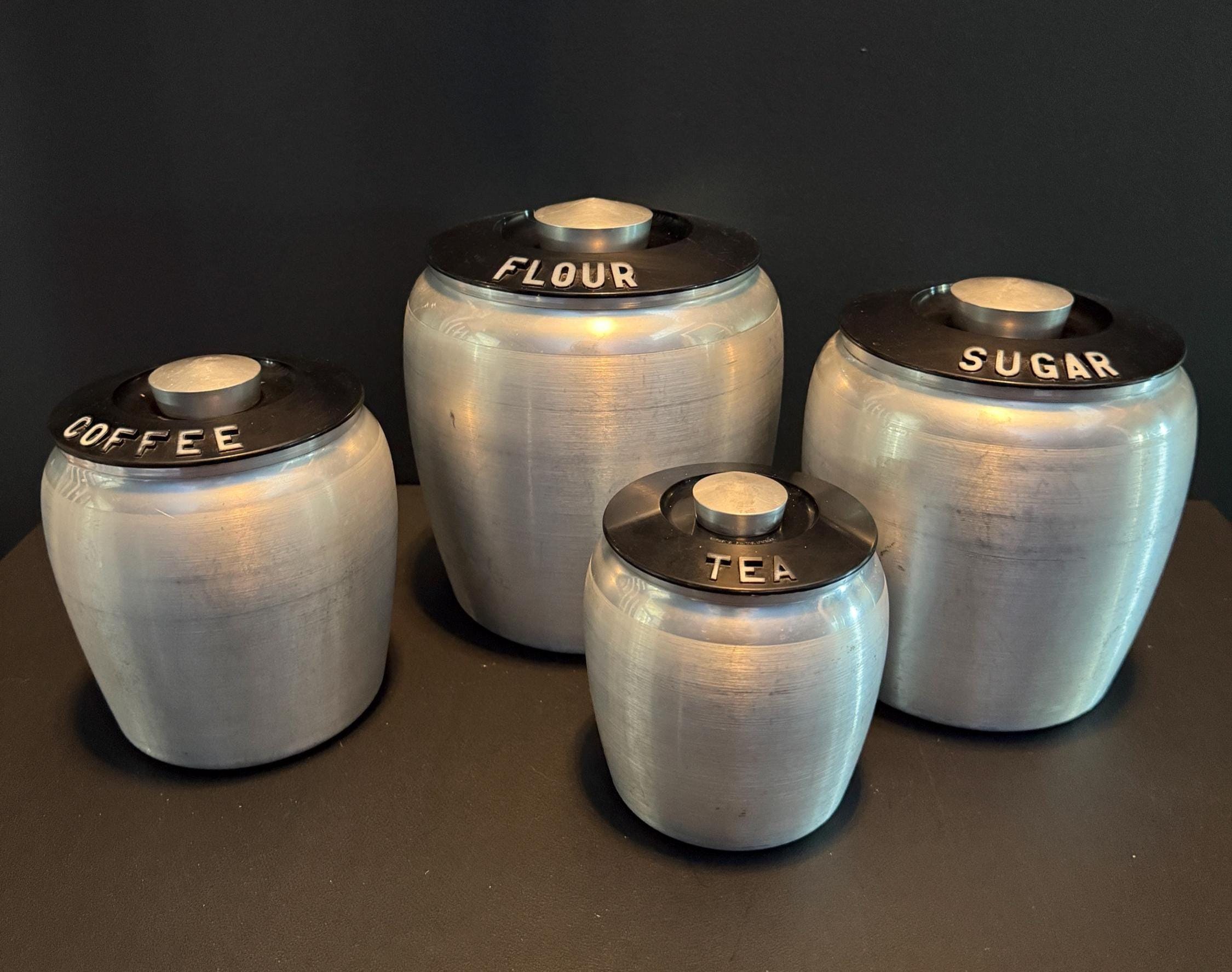 Kromex Tea Canister - Etsy