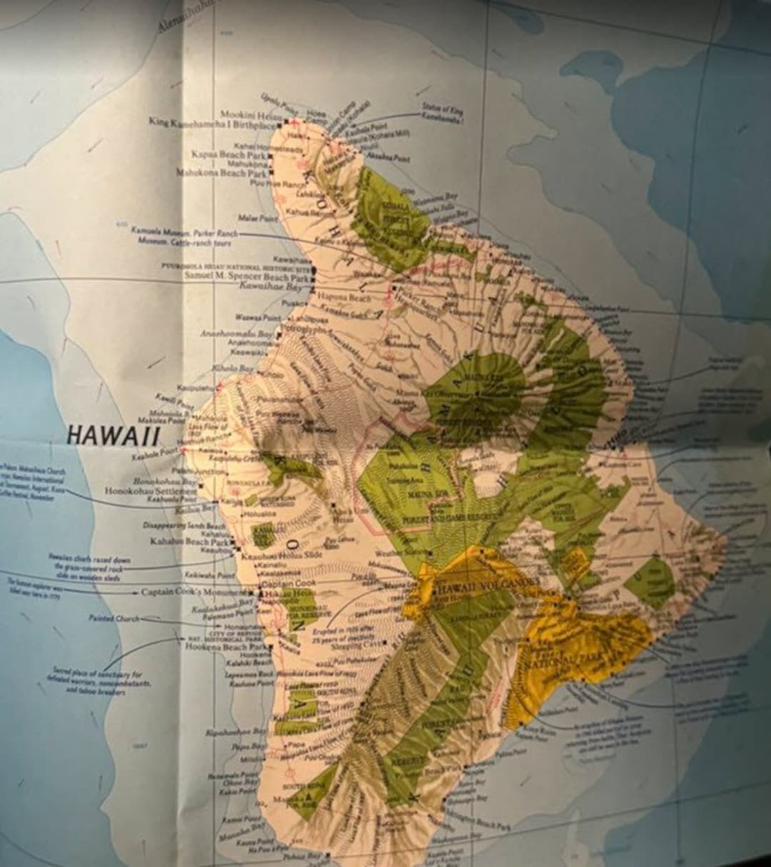 National Geographic Map Close-up: U.S.A. Hawaii - Etsy