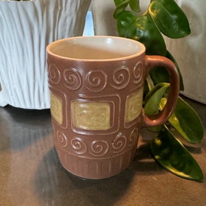 Vintage MCM Ceramic Coffee Mug - Made in Japan