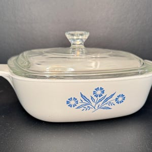 Corning Ware Cornflower Blue Casserole Dish P-1-B - 1 Quart with Lid