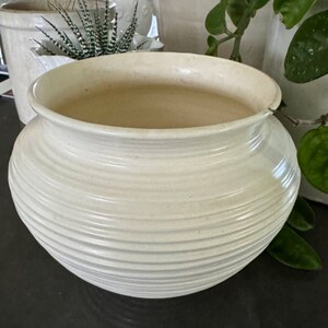 Cream Ceramic Planter Urn Shaped