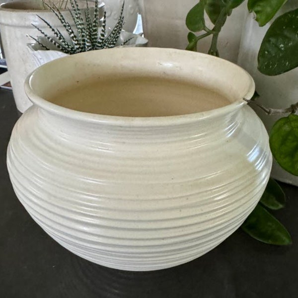 Cream Ceramic Planter Urn Shaped