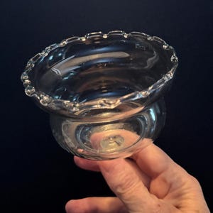 Vintage Etched Glass Votive Candle Holders: Wheat Fern Design