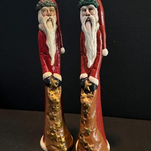 Vintage Ceramic Santa With Bag - Etsy