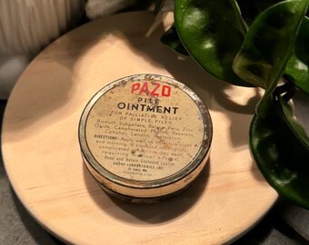 Vintage Round Medication Tins