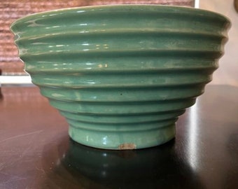 Vintage Green Bee Hive Bowl