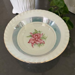 Vintage Yamatsu Lustreware China Bowl - 7 Inch Diameter - Made in Japan